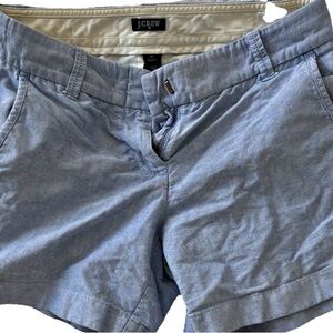 J.Crew Factory City Fit Shorts Women’s Blue Cotton 3.5”